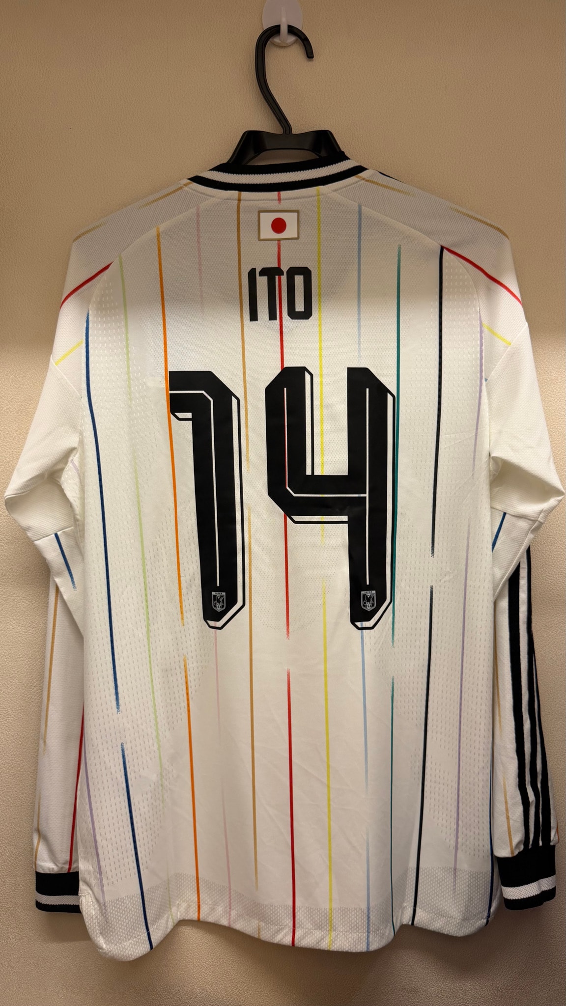 adidas Soccer Japan 2026 Away Replica Jersey Long Sleeve #14 Junya Ito "OffWhite/Black"