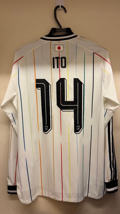 adidas Soccer Japan 2026 Away Replica Jersey Long Sleeve #14 Junya Ito "OffWhite/Black"