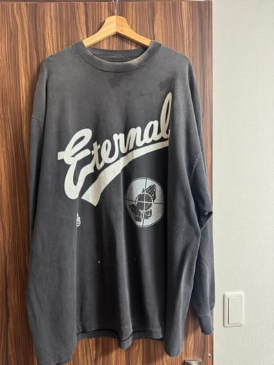 SAINT Mxxxxxx x FEAR OF GOD LS Tee "Black" SM-HR8-0000-C02