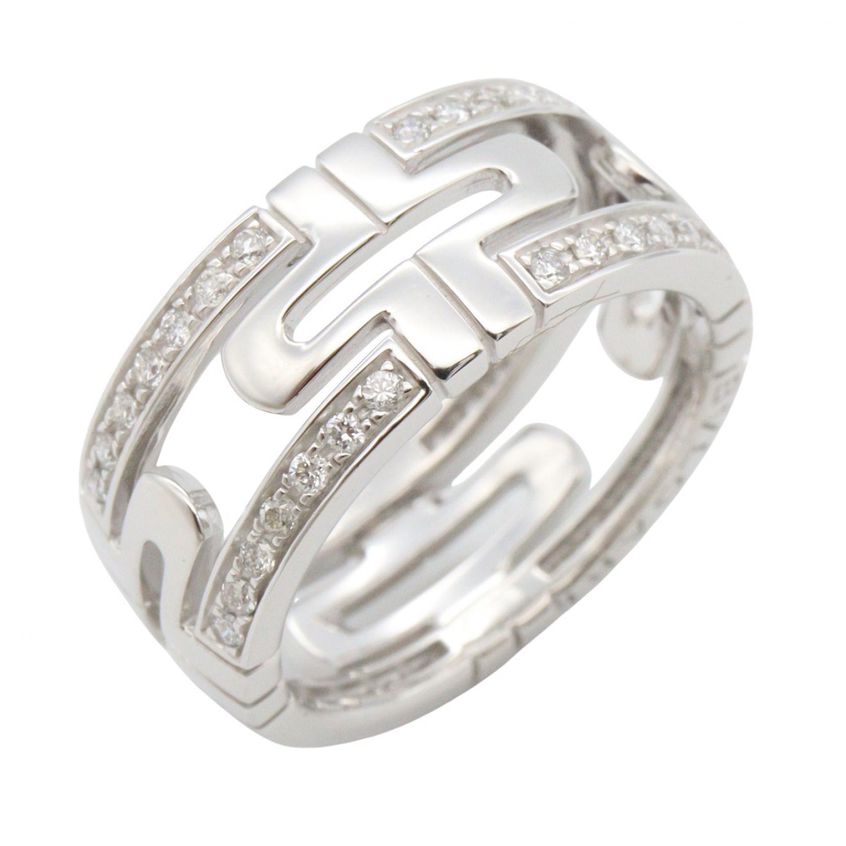 ブルガリ BVLGARI パレンテシ スモール ダイヤ リング リング・指輪 ジュエリー K18WG(ホワイトゴールド) ダイヤモンド レディース シルバー系 / クリア系 342026 【中古】