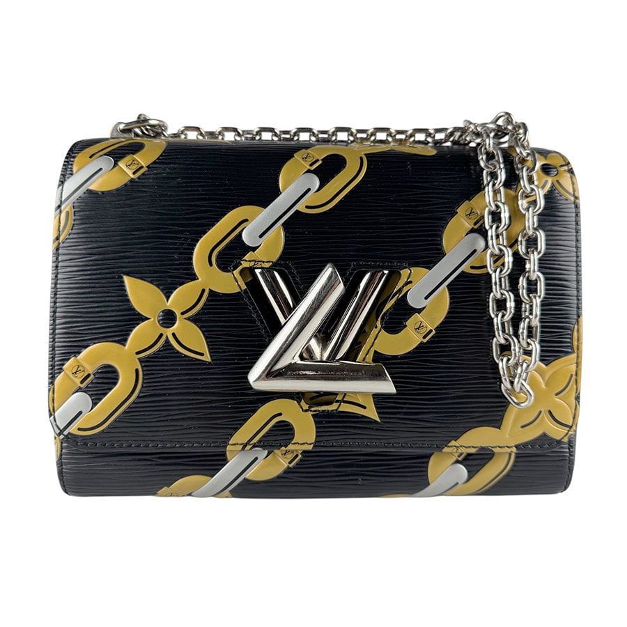 ルイ ヴィトン LOUIS VUITTON ショルダーバッグ エピ ツイストMM エピレザー ブラック/ゴールド/シルバー シルバー レディース M42454【中古】 z9698