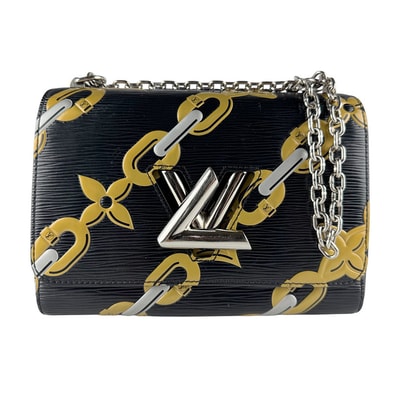 ルイ ヴィトン LOUIS VUITTON ショルダーバッグ エピ ツイストMM エピレザー ブラック/ゴールド/シルバー シルバー レディース M42454【中古】 z9698