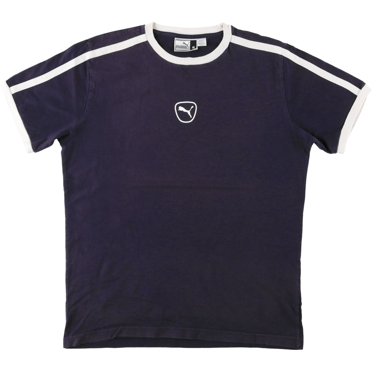 古着 90~00年代 プーマ PUMA センターロゴ リンガーTシャツ メンズM相当 ヴィンテージ/eaa658589