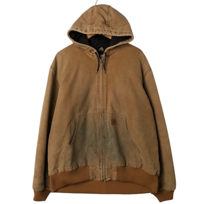 古着 カーハート Carhartt アクティブジャケット ダックフルジップパーカー メンズXL相当/eaa549063