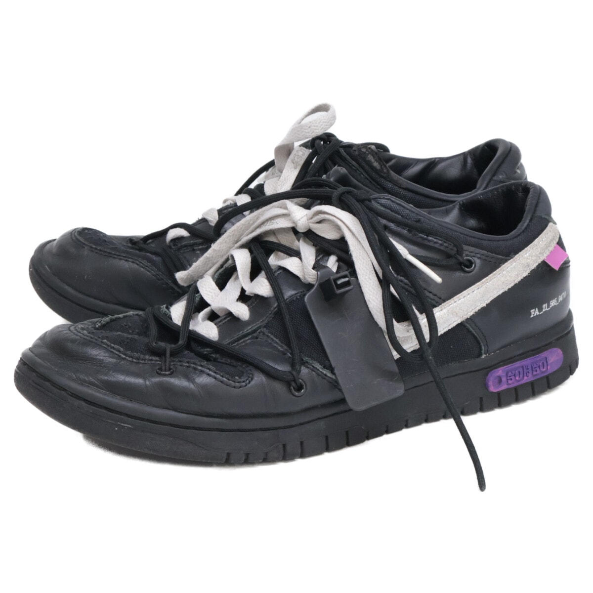 オフホワイト xNIKEナイキ DM1602-001 Dunk Low 1 OF 50 50 ローカットスニーカー/ 27.5