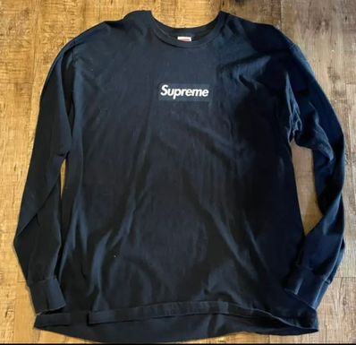 Supreme Box Logo L/S Tee "Navy"