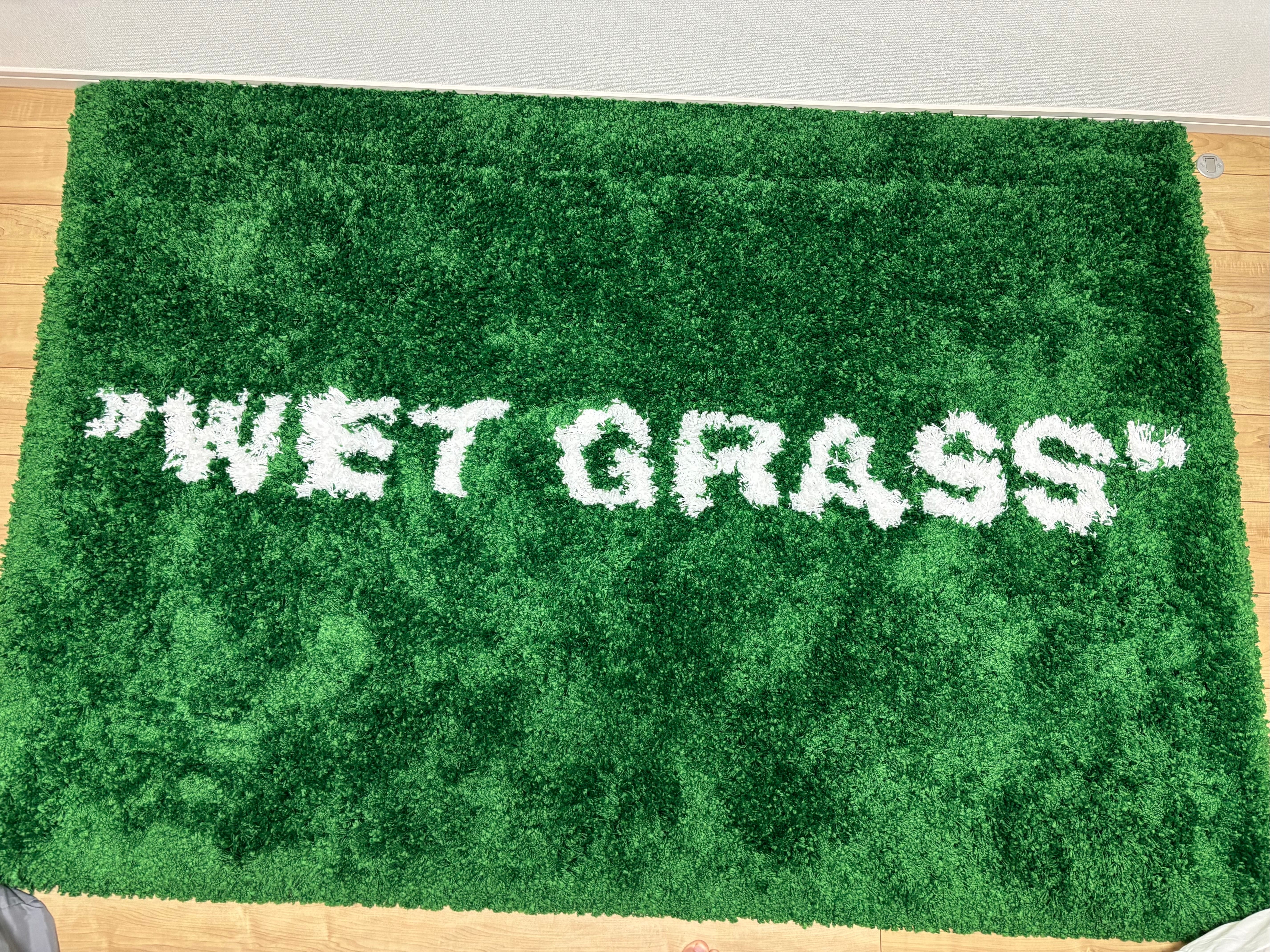 OFF-WHITE / IKEA MARKERAD "WET GRASS" Rug "Green"