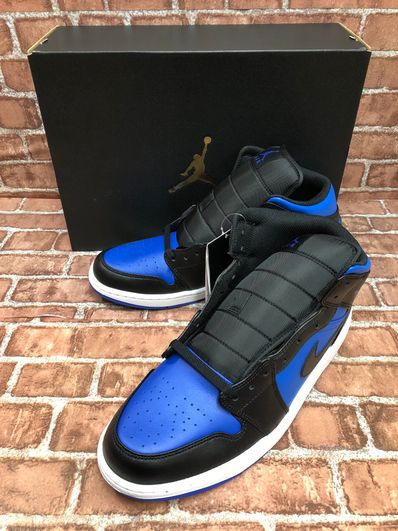 Nike Air Jordan 1 Mid "Black/White/Royal Blue"
