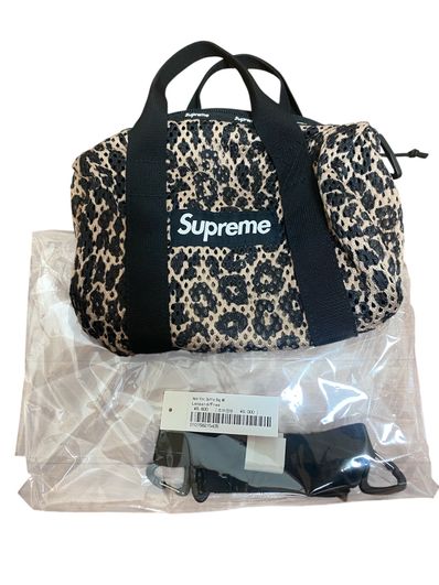 Supreme Mesh Mini Duffle Bag "Leopard" (23SS)