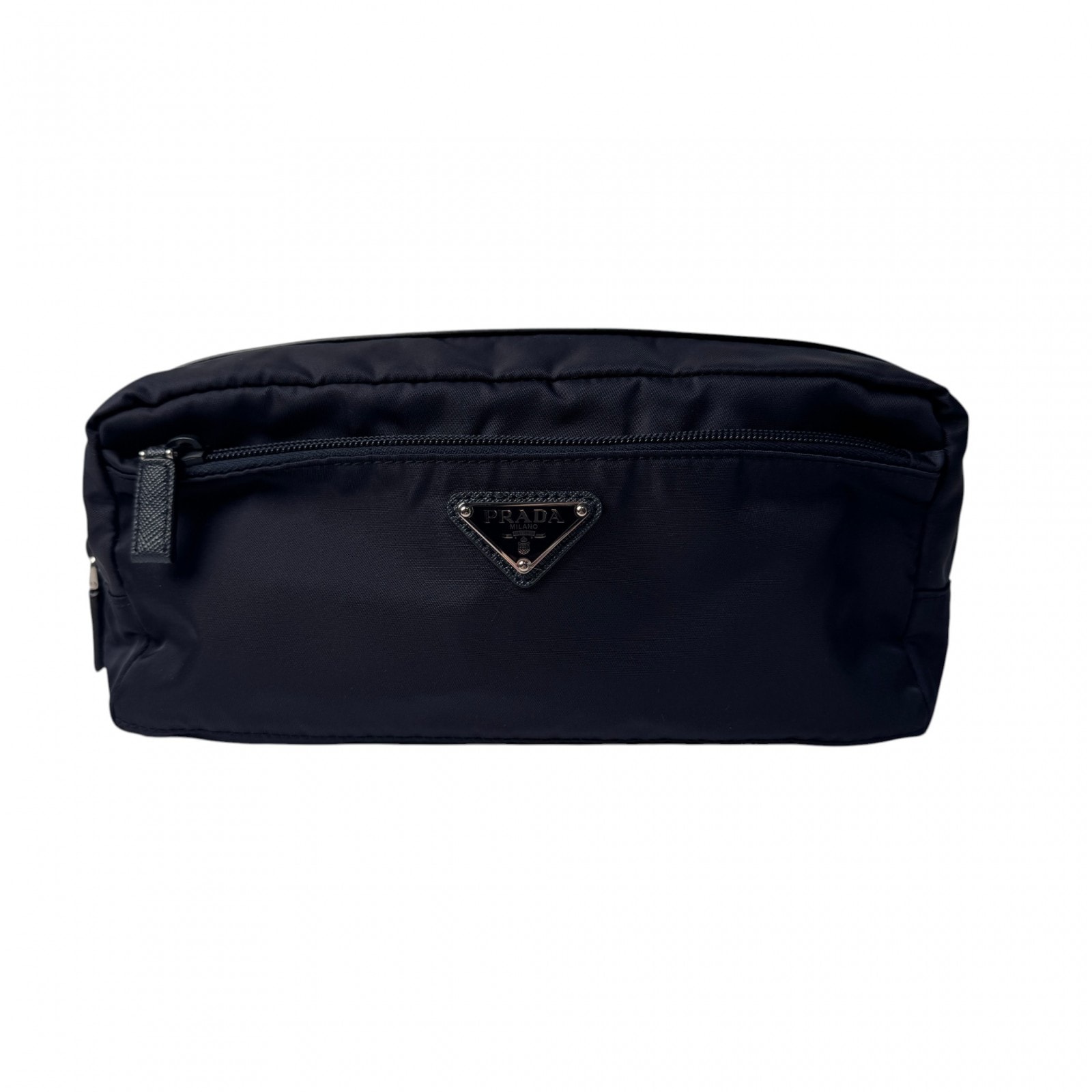 美品 プラダ PRADA トライアングルロゴ トラベル ポーチ 2NA030 レディース