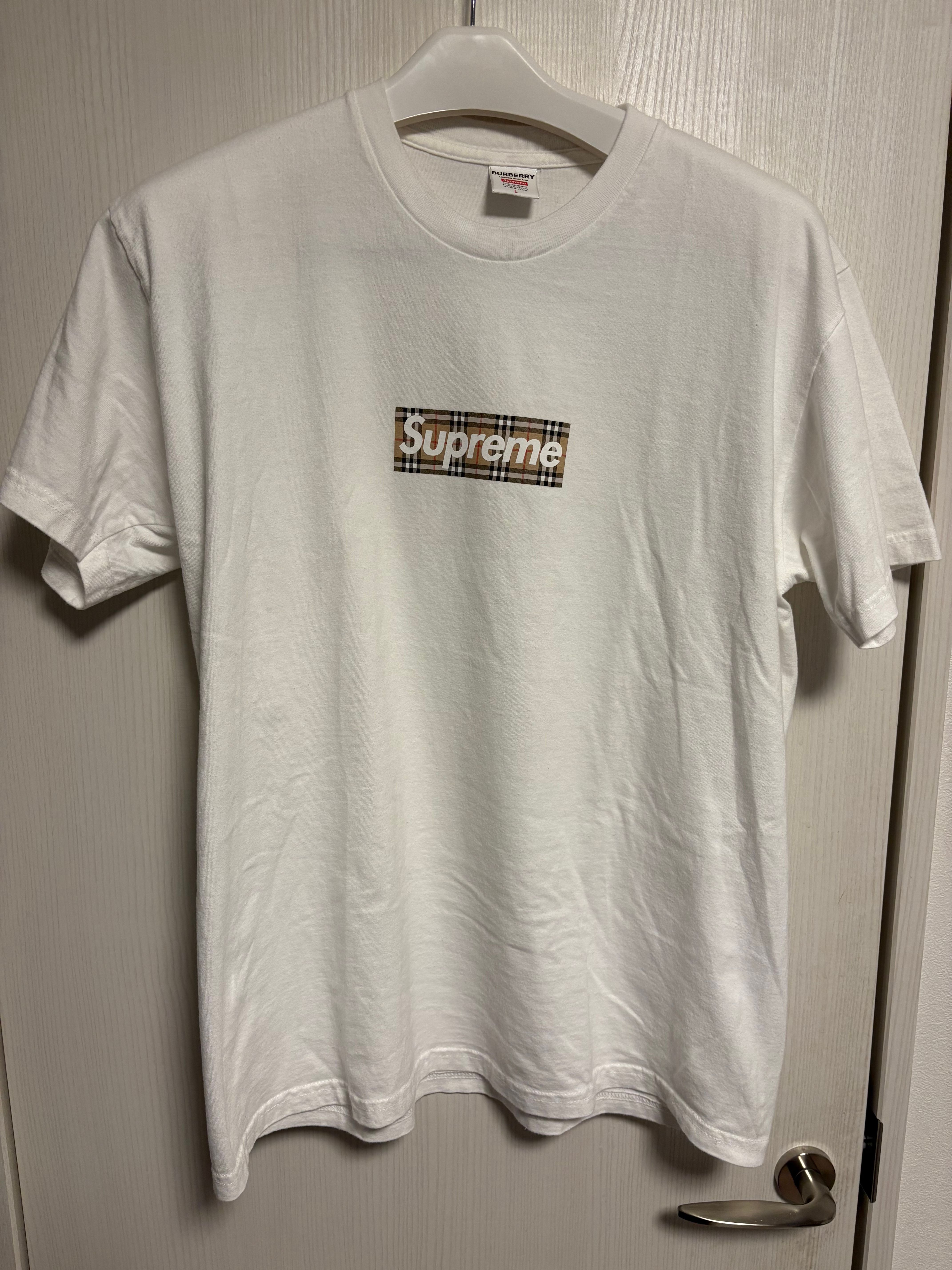 シュプリーム バーバリー ボックス ロゴ Tシャツ "ホワイト"