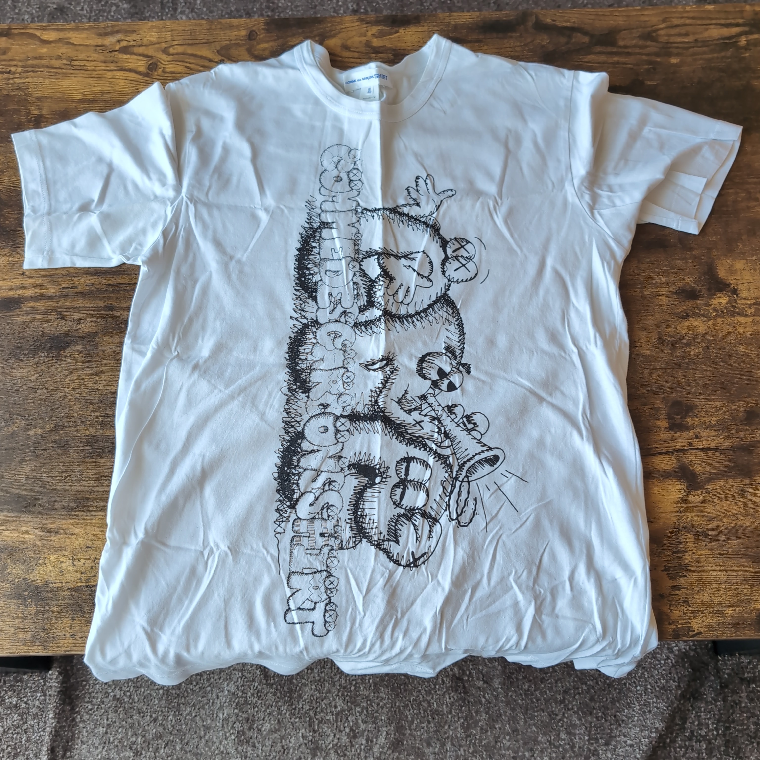 CDG Shirt x KAWS T-Shirt Print3 "White"