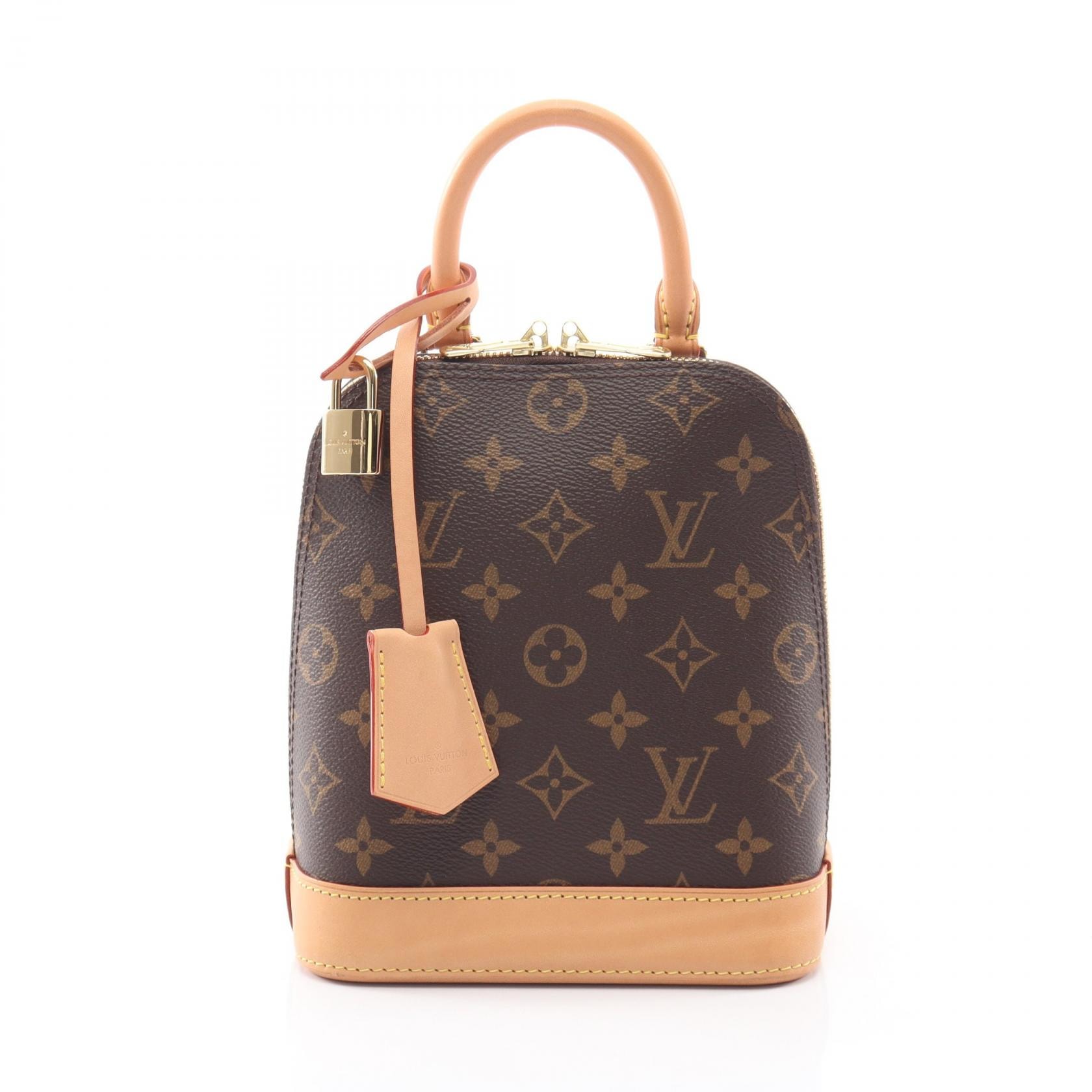 ルイ・ヴィトン LOUIS VUITTON アルマ バックパック モノグラム リュックサック バックパック バッグ PVCコーティングキャンバス レザー モノグラム レディース ブラウン系 M47132 【中古】