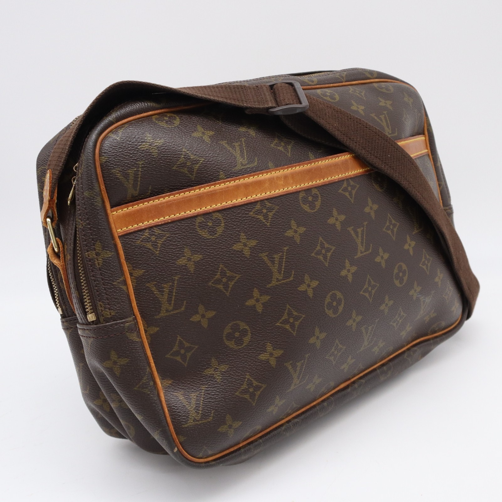 LOUIS VUITTON ルイ・ヴィトン モノグラム ナイルGM M45242 ショルダーバッグ ブラウン ベージュ コーティングキャンバス レザー レディース
