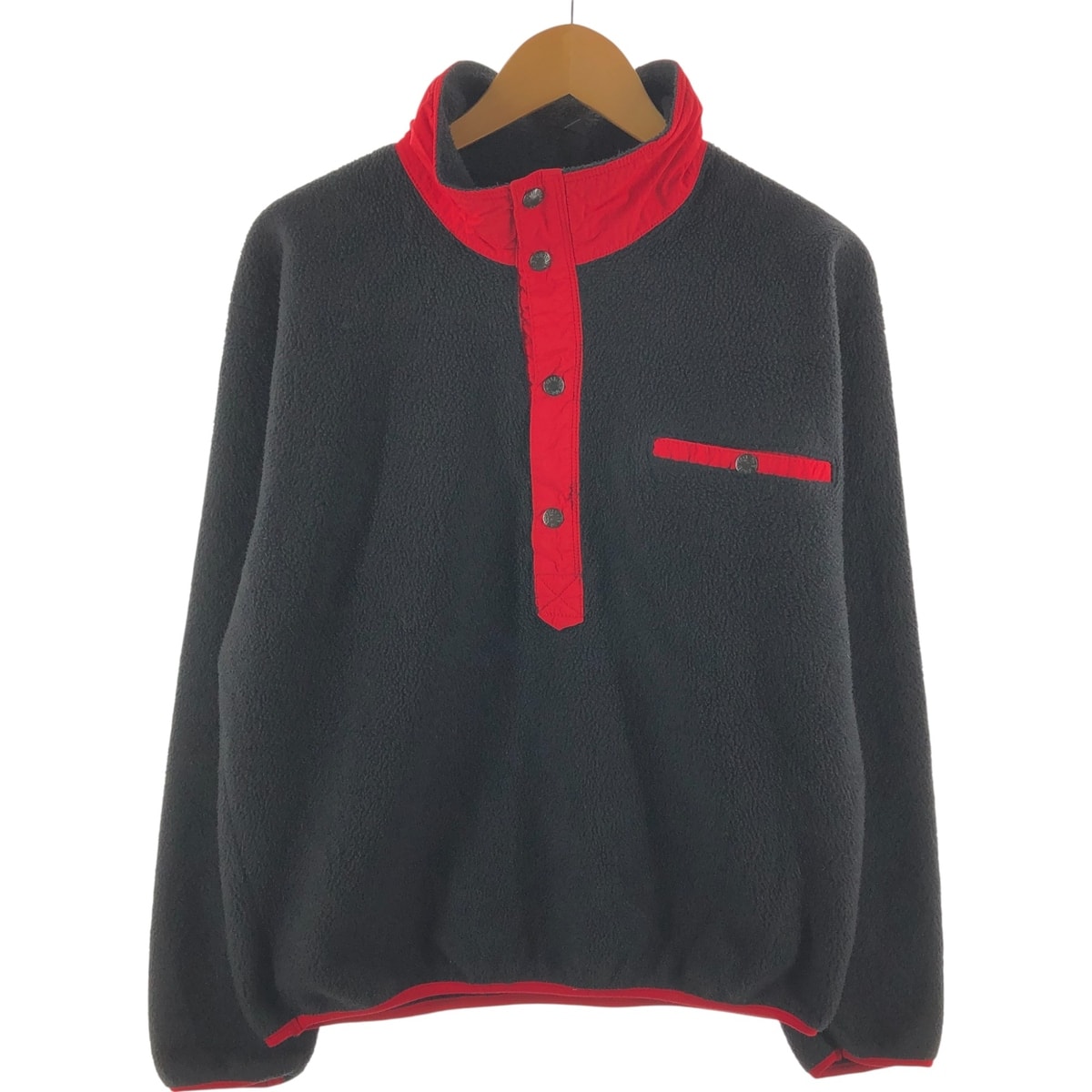 古着 80~90年代 ザノースフェイス THE NORTH FACE WINDY PASS ハーフスナップ フリースプルオーバー USA製 メンズL相当 ヴィンテージ/eaa455425