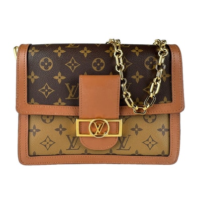 ルイ ヴィトン LOUIS VUITTON ショルダーバッグ モノグラム リバース ドーフィーヌMM/モノグラム リバース ブラウン レディース M45958【中古】 z9760