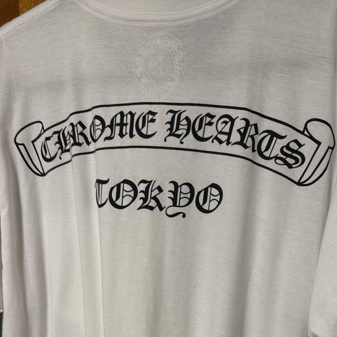クロムハーツ スクロール Tシャツ "ホワイト"