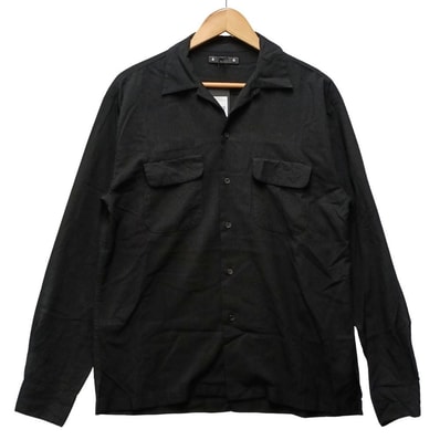 MINEDENIM マインデニム 2502-5002-99-012 Rayon Open Collar SH レーヨン オープンカラー 長袖シャツ 55770