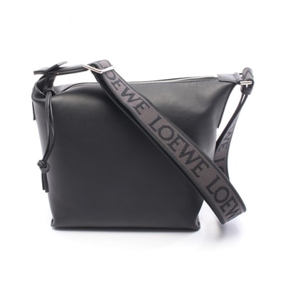 ロエベ LOEWE CUBI キュービィ スモール ショルダーバッグ バッグ レザー メンズ レディース ブラック系 B906Q63X041100 【新品】