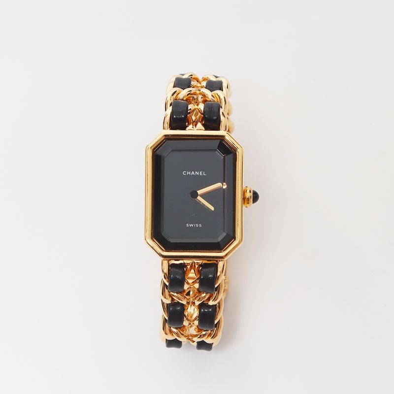 シャネル CHANEL プルミエール 黒文字盤 Sサイズ 腕時計【中古】