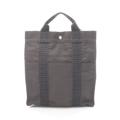 エルメス HERMES エールライン アドMM リュックサック バックパック バッグ ナイロンキャンバス レディース グレー系 【中古】