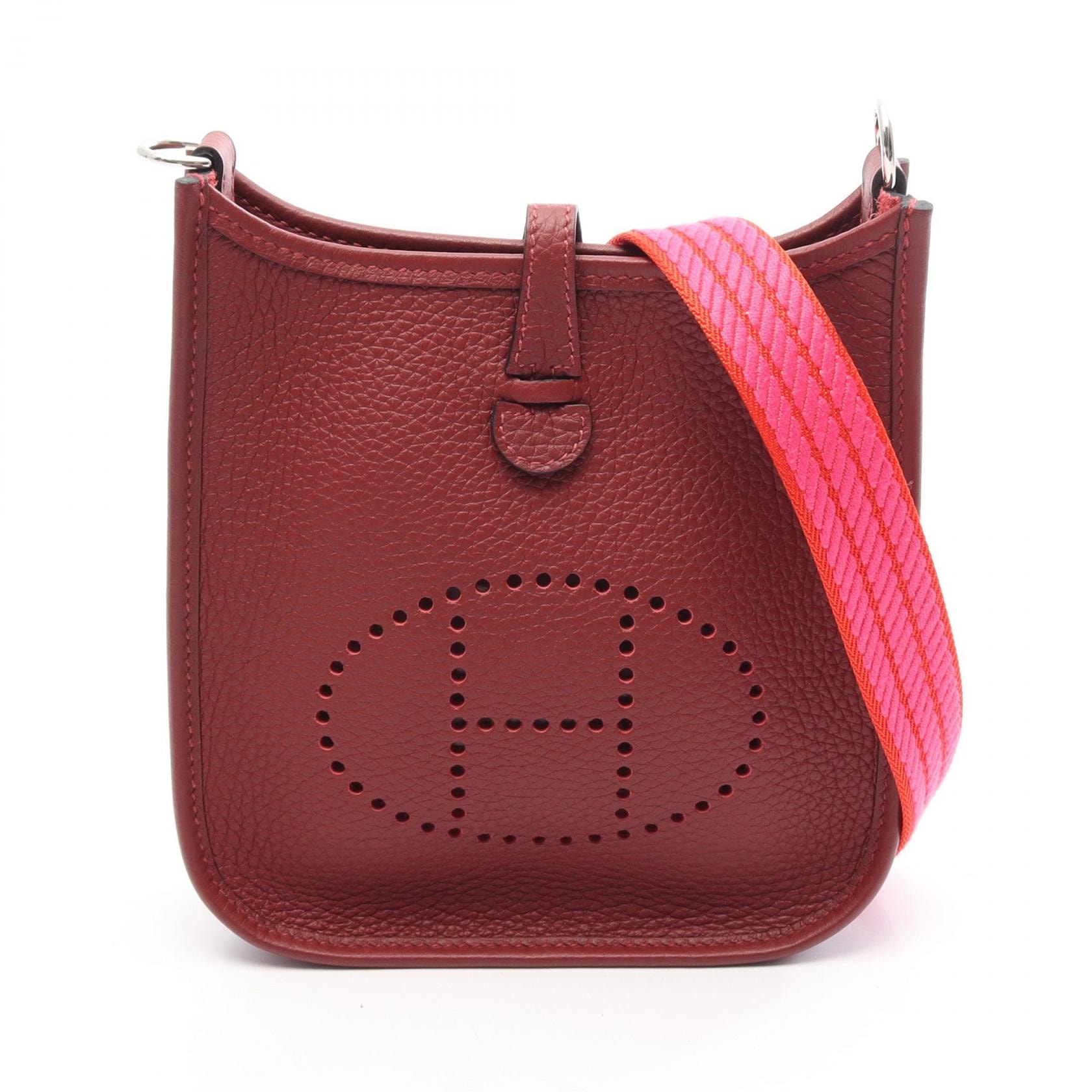 エルメス HERMES エヴリンTPM アマゾン ショルダーバッグ バッグ レザー トリヨンクレマンス トリヨンクレマンス ルージュアッシュ W刻印(2024年製造) レディース ボルドー系 085943CK 【中古】