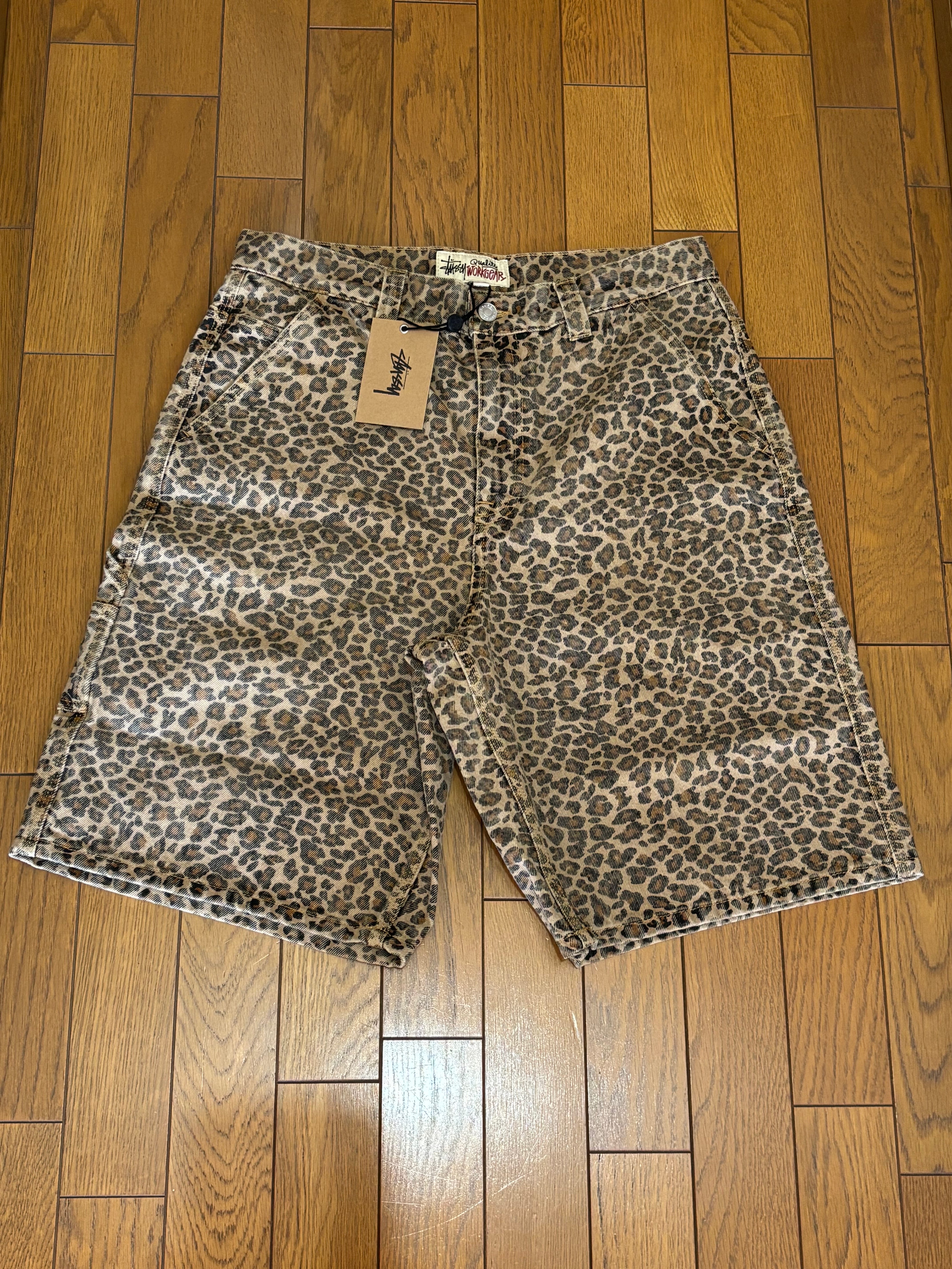 Stussy Denim Work Short "Leopard"