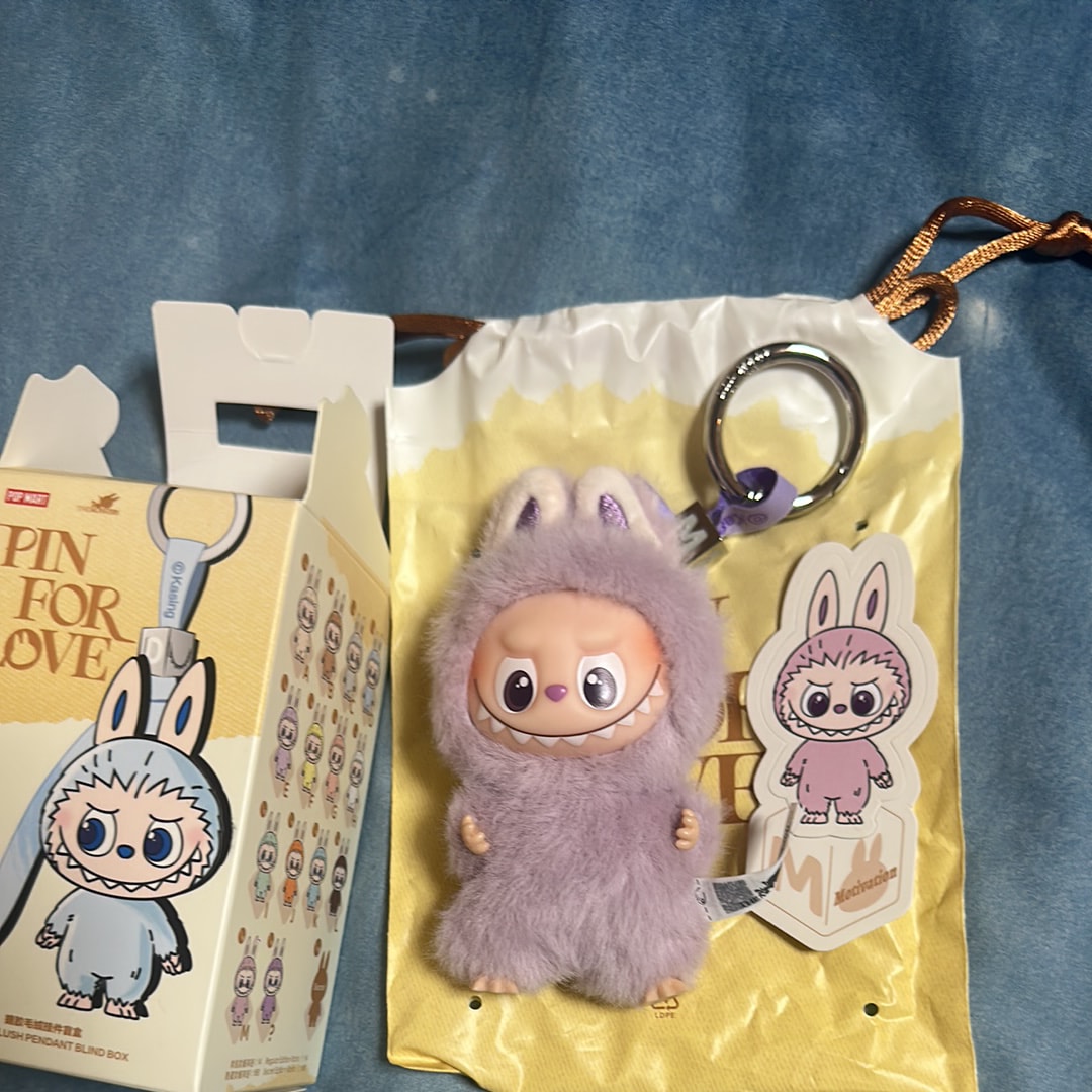POP MART THE MONSTERS (LABUBU) Pin for Love Series-Vinyl Plush Pendant (A-M) M