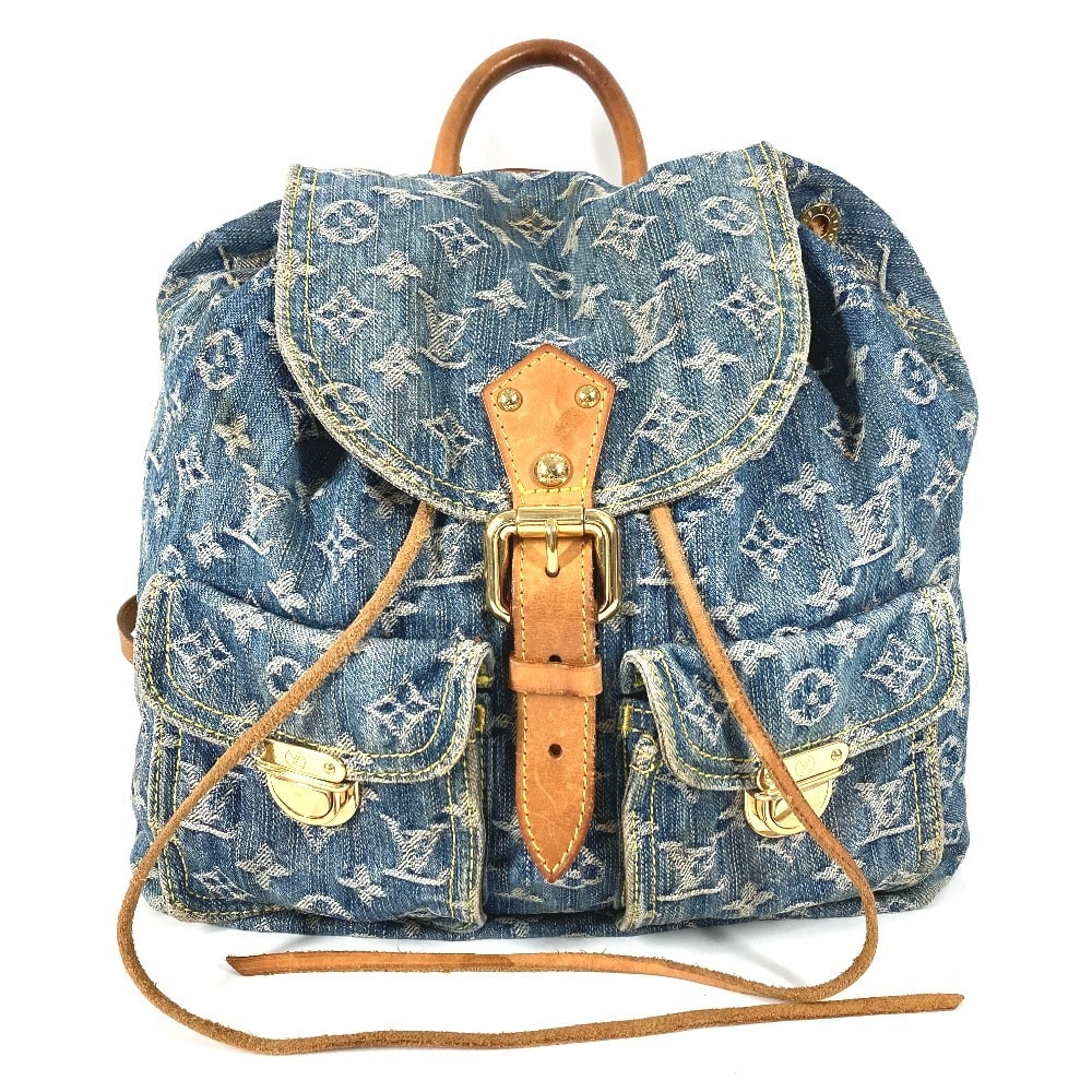 ルイヴィトン LOUIS VUITTON サック アド GM サック アドGM M95056 モノグラムデニム バックパック カバン リュックサック モノグラムデニム ブルー