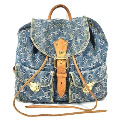 ルイヴィトン LOUIS VUITTON サック アド GM サック アドGM M95056 モノグラムデニム バックパック カバン リュックサック モノグラムデニム ブルー