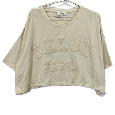 クロエ 25SS ロゴワッペンボクシーフィットTシャツ