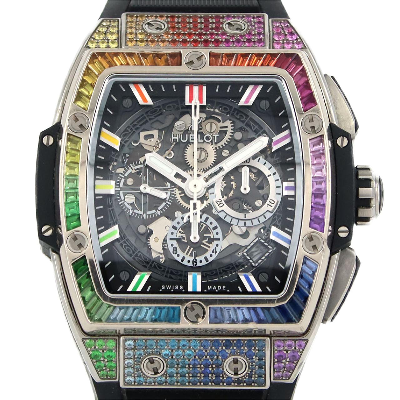 ウブロ スピリットオブビッグバンチタニウムレインボー TI 641.NX.0117.LR.0999 TI 自動巻