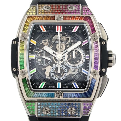 ウブロ スピリットオブビッグバンチタニウムレインボー TI 641.NX.0117.LR.0999 TI 自動巻