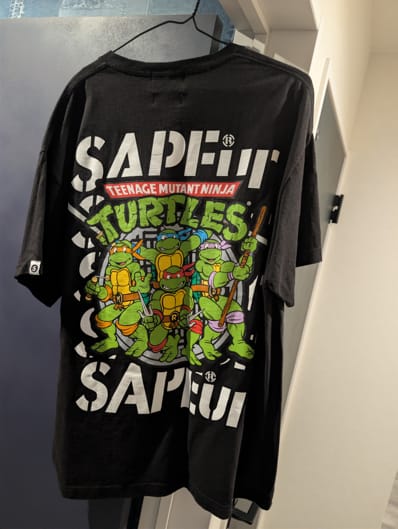 SAPEur/サプール/TURTLES/タートルズ/Tシャツ/クルーネック/XL/ストリート/アメカジ/STREET/アメキャラ/アメリカ/USA/NEW YORK/ニューヨーク/NY/Knicks/ニックス
