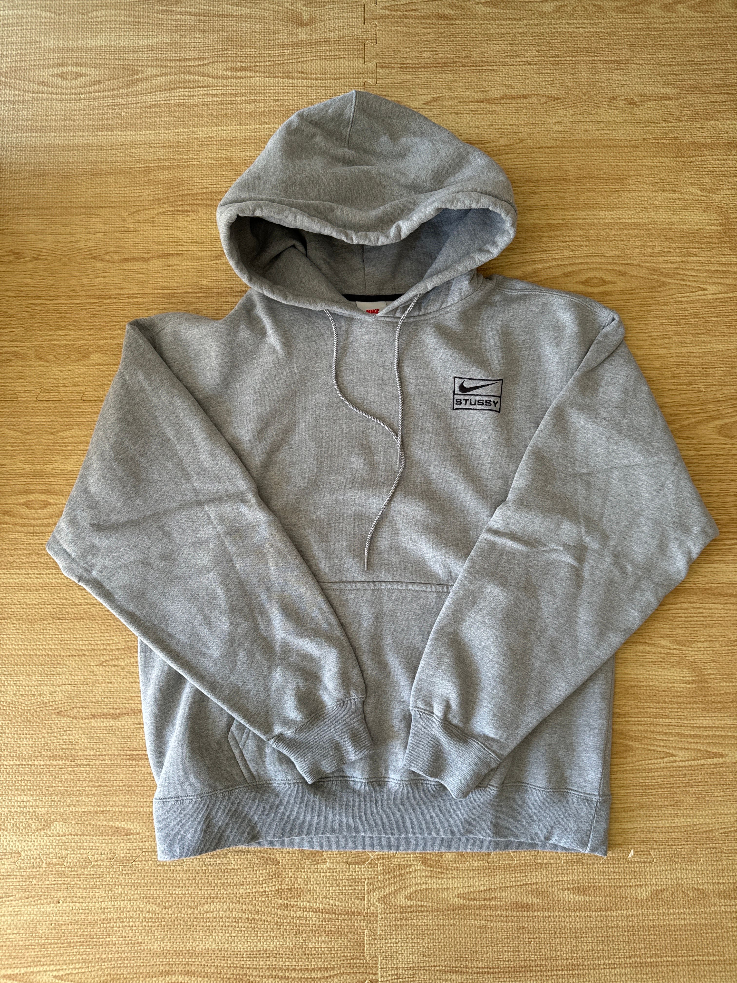 Stussy × Nike NRG Washed Hoodie (US Size) "Grey" DJ9488-063