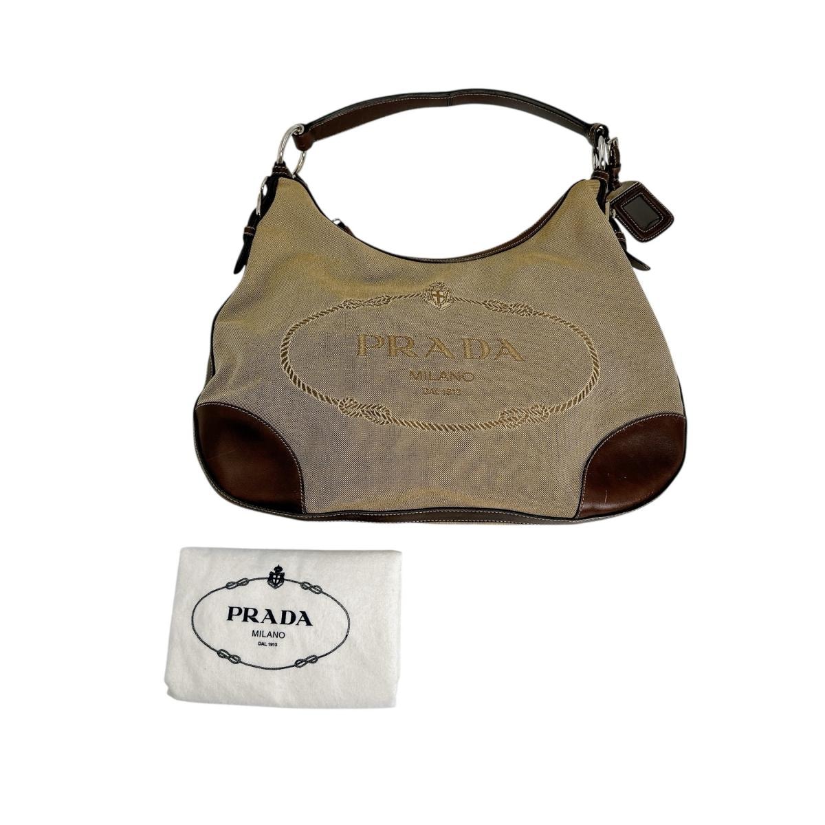 プラダ PRADA ロゴジャガード BR3423 ハンドバッグ