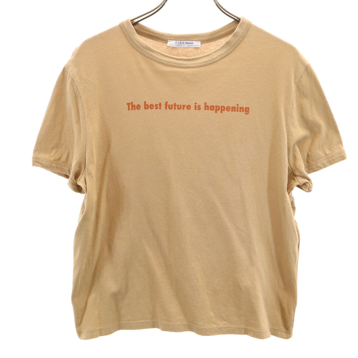 ZARA ザラ 半袖 Tシャツ L ベージュ