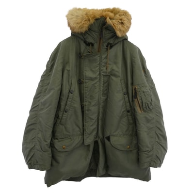 The REAL McCOY'S ザリアルマッコイズ ミリタリージャケット ALBERT TURNER 実名復刻 N-3B FLIGHT JACKET フライトジャケット ミリタリージャケット カーキ系 S【中古】