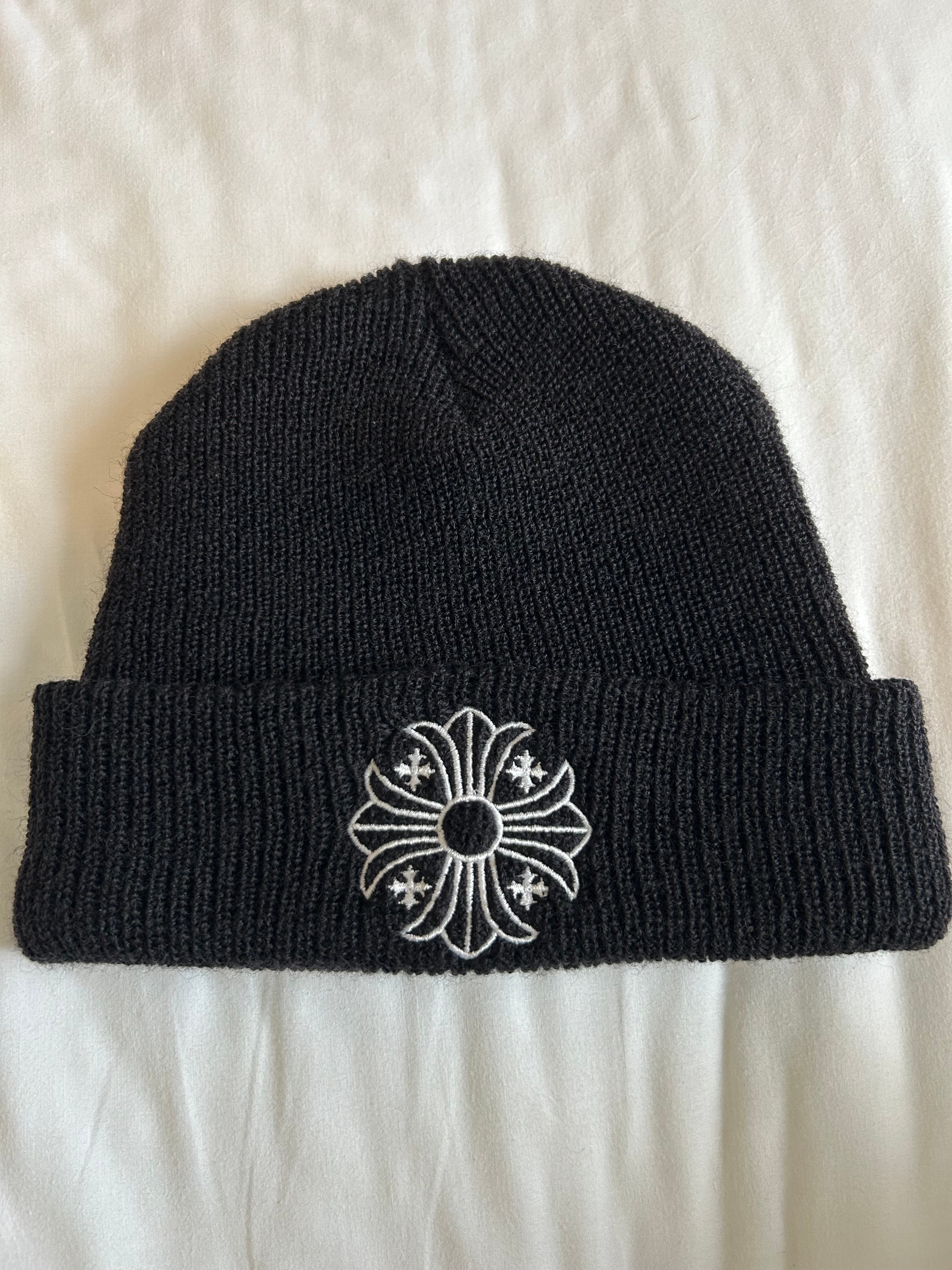 Chrome Hearts Wool Watch Cap CH Plus "Black/White"