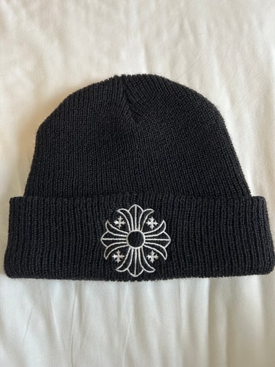 Chrome Hearts Wool Watch Cap CH Plus "Black/White"