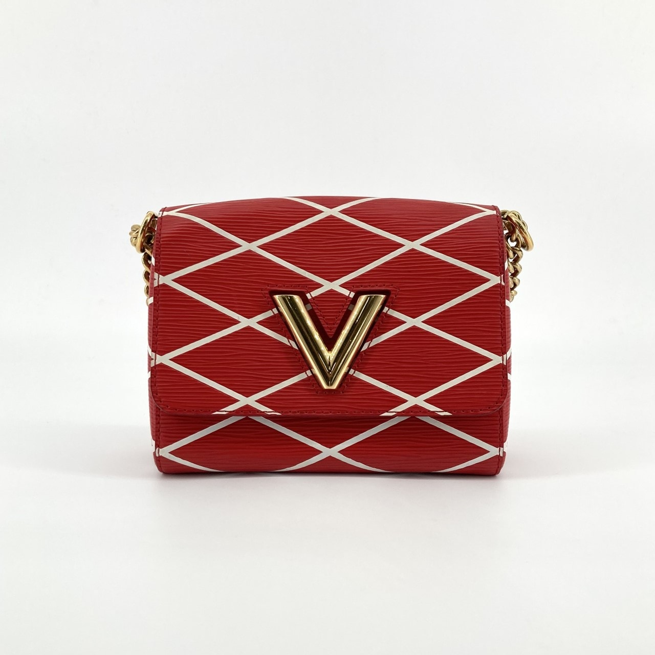 LOUIS VUITTON(ルイ・ヴィトン) ツイスト マルタージュ エピレザー M50118 ショルダーバッグ レッド×ホワイト×ゴールド