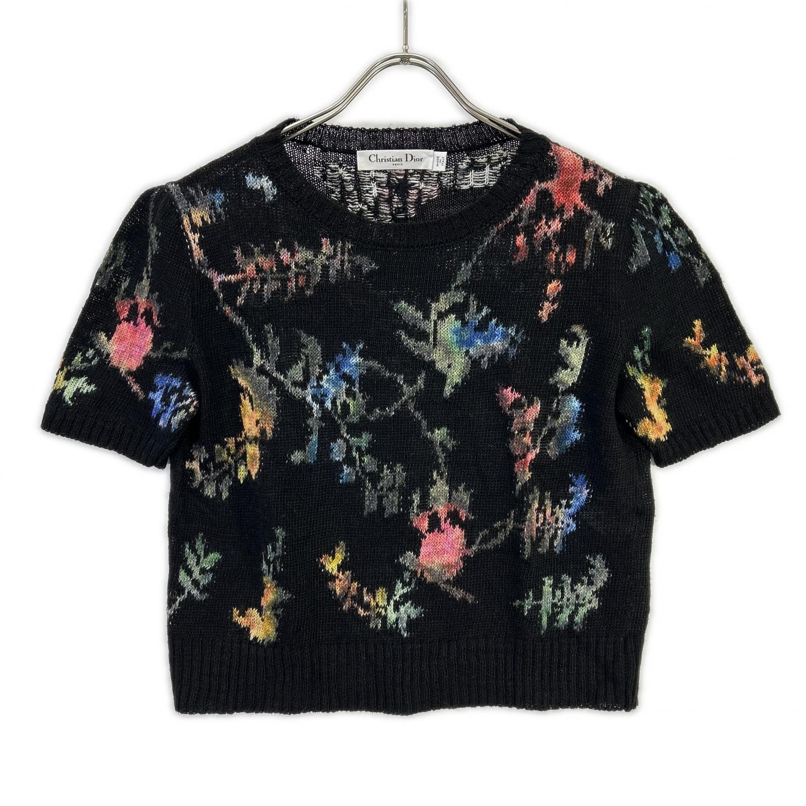 ディオール 324S16AM732 Petites Fleurs 花柄 ニット F38