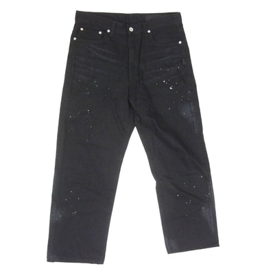 NEIGHBORHOOD ネイバーフッド 25SS 252AQNH-PTM07 WASHED DP BASIC PANTS 12oz ウオッシュド ペイント 5ポケット ベーシック ブラック デニム パンツ ブラック系 M【中古】