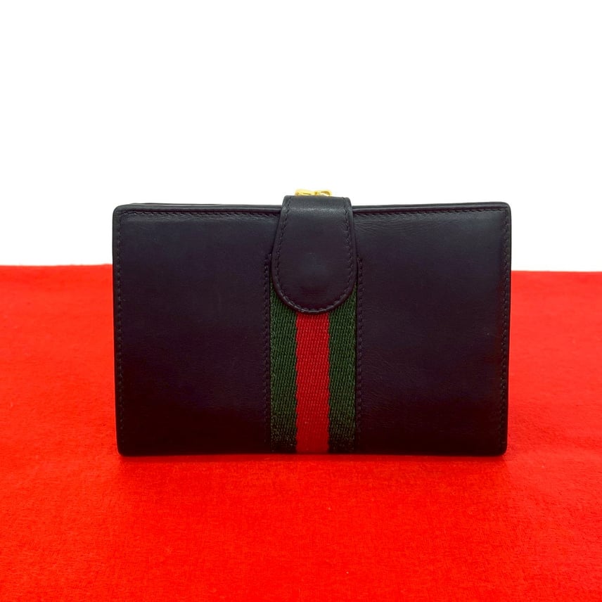 B (目立った傷や汚れなし)】GUCCI グッチ シェリーライン レザー 二 B (目立った傷や汚れなし)】GUCCI グッチ シェリーライン レザー 二