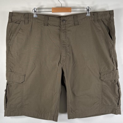 古着 カーハート Carhartt ショートパンツ 大きいサイズ ワークショーツ ワンポイントロゴ サイドポケット 薄手 w50 ブラウン系 メンズ