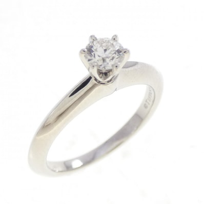 ティファニー クラシックソリティア リング 0.18CT