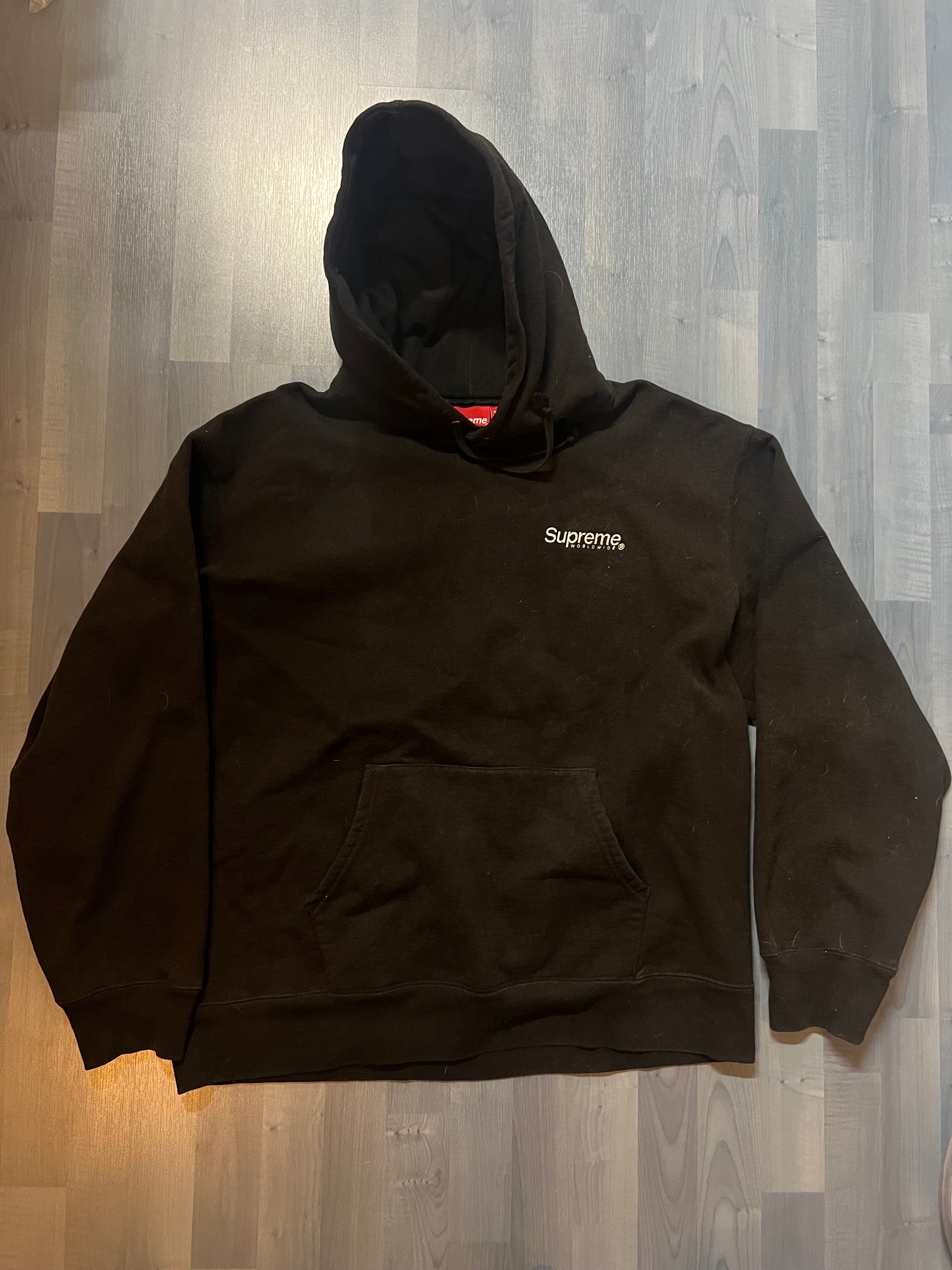 Supreme Worldwide Hooded Sweatshirt "Black"
