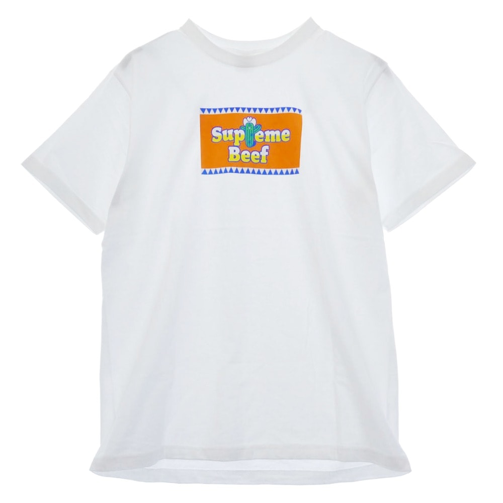 Supreme シュプリーム Tシャツ 25SS Beef Tee ビーフ 半袖 Tシャツ ホワイト系 M【極上美品】【中古】