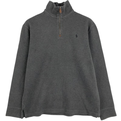 古着 ラルフローレン Ralph Lauren POLO by Ralph Lauren ハーフジップスウェットシャツ トレーナー メンズM相当/eaa676269