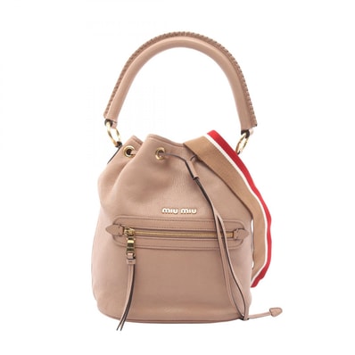 ミュウ ミュウ Miu Miu ハンドバッグ バッグ レザー レディース ピンク系 【中古】